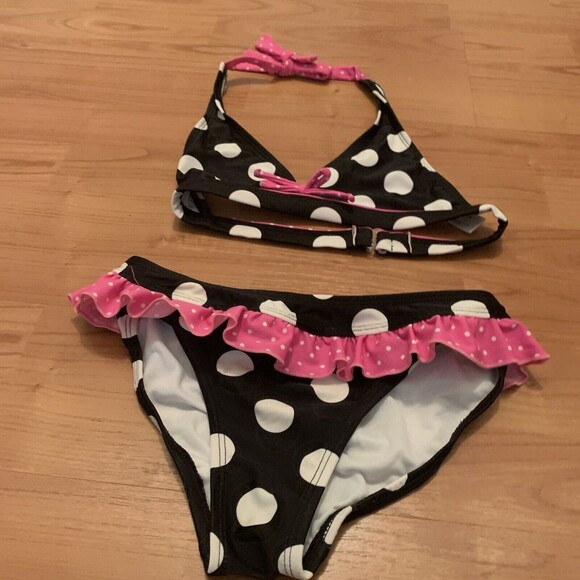 Arizona2-Piece Polka Dot Swim Suit Set Size 10 Swimwear